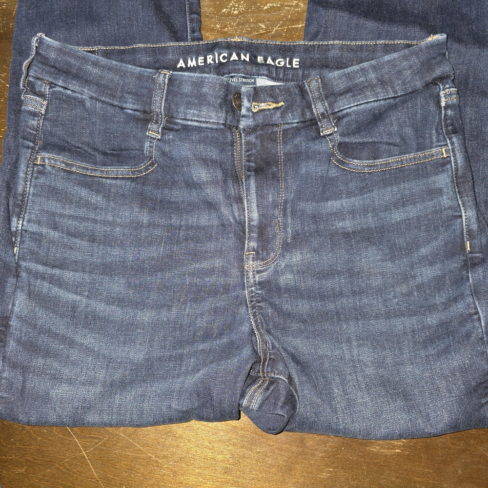 American Eagle Outfitters Men's Dark Blue Slim Jeans